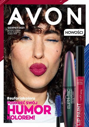 okładka katalogu Avon kampania 8, sierpień 2021